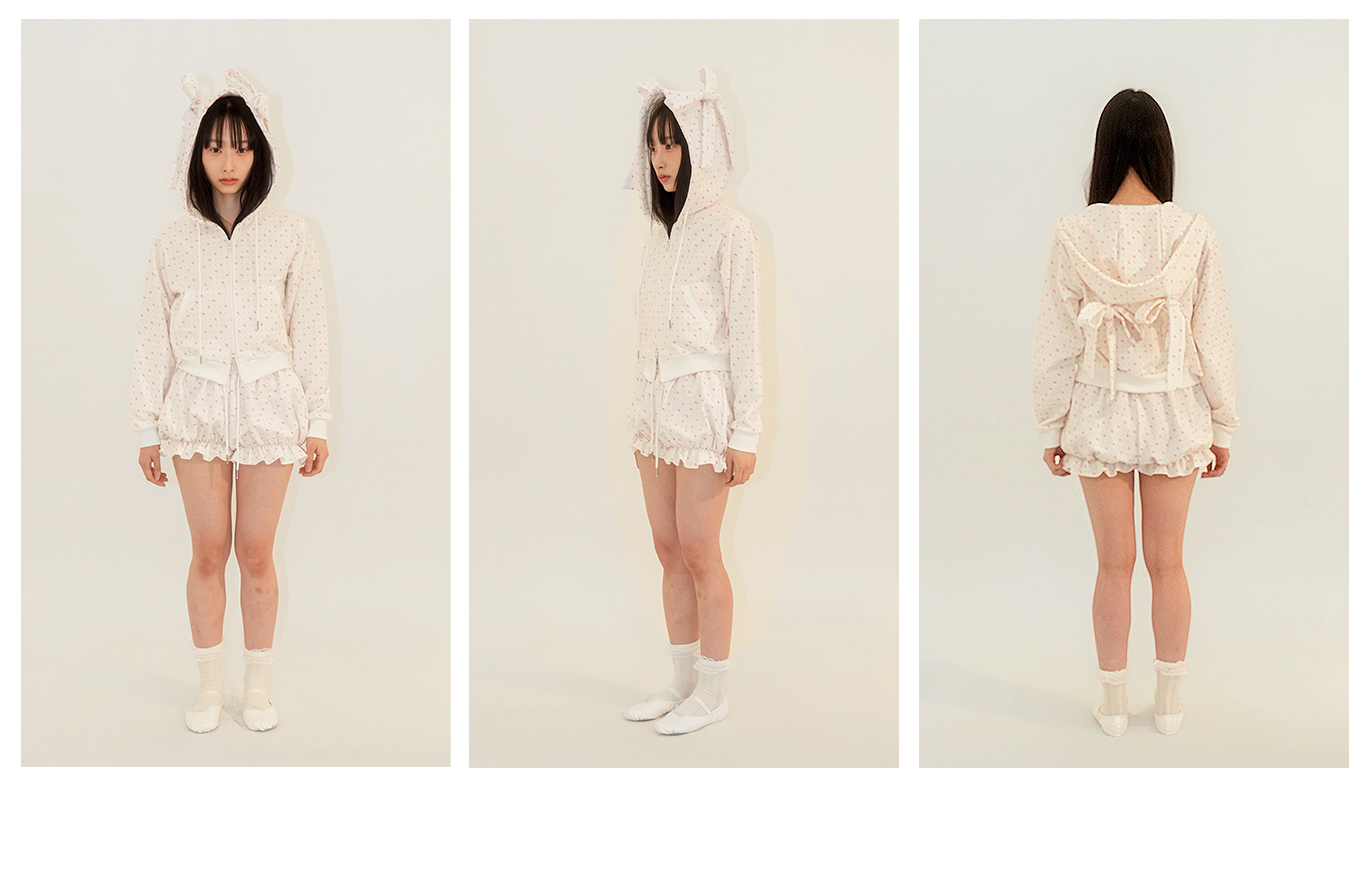 RIBBON PUMPKIN SHORTS - IVORY