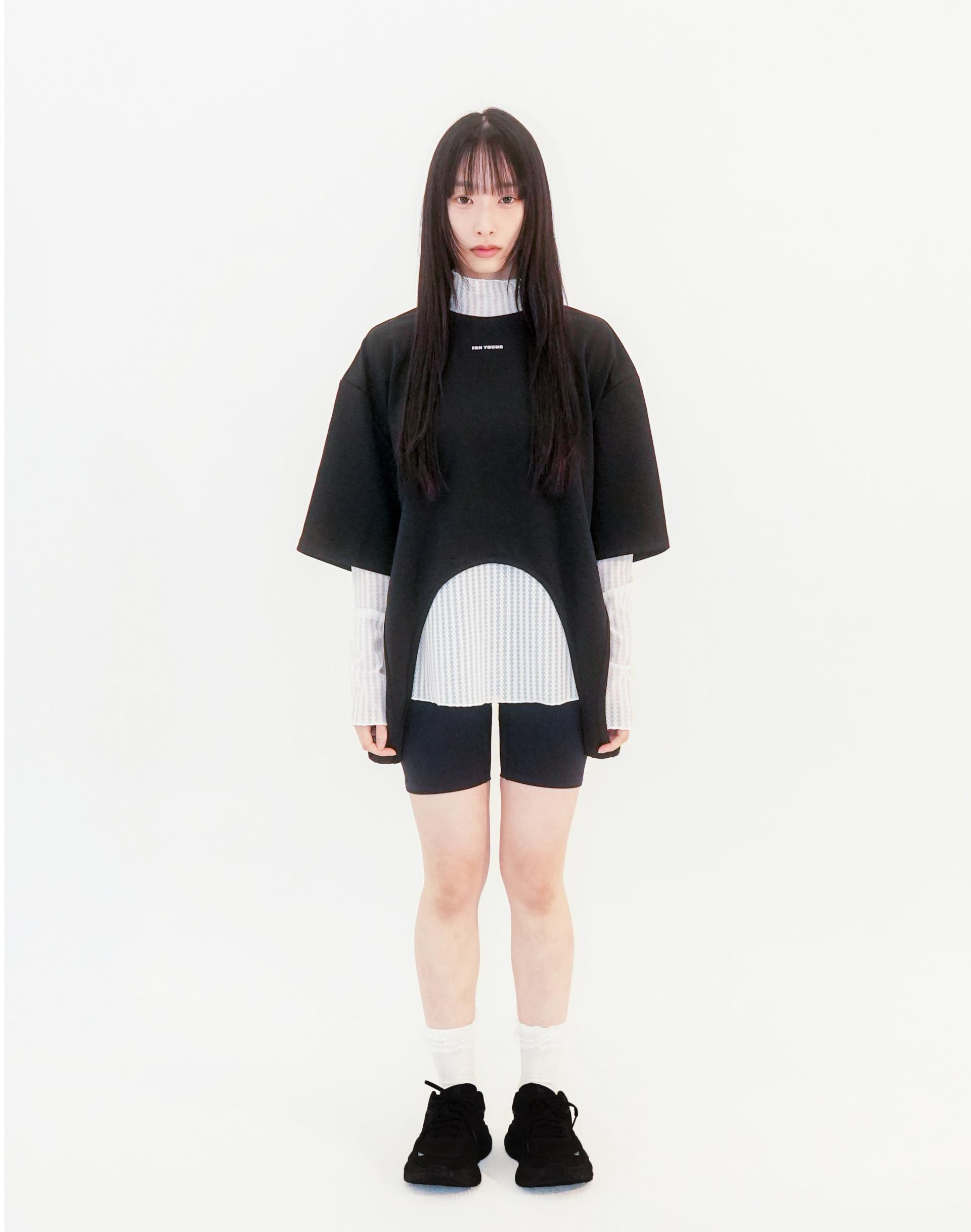 Dual Curve Overlay Top Black