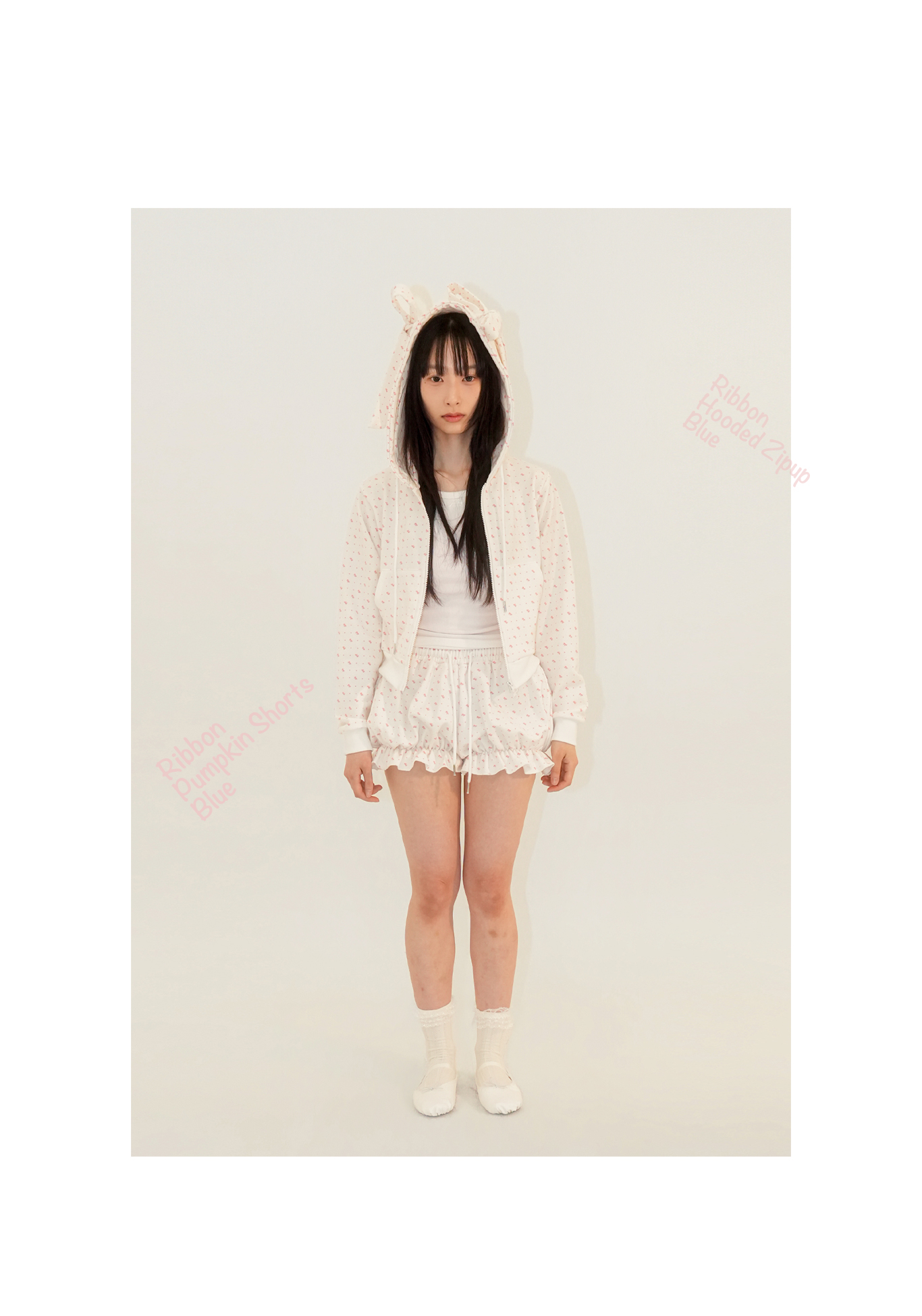 RIBBON PUMPKIN SHORTS - IVORY