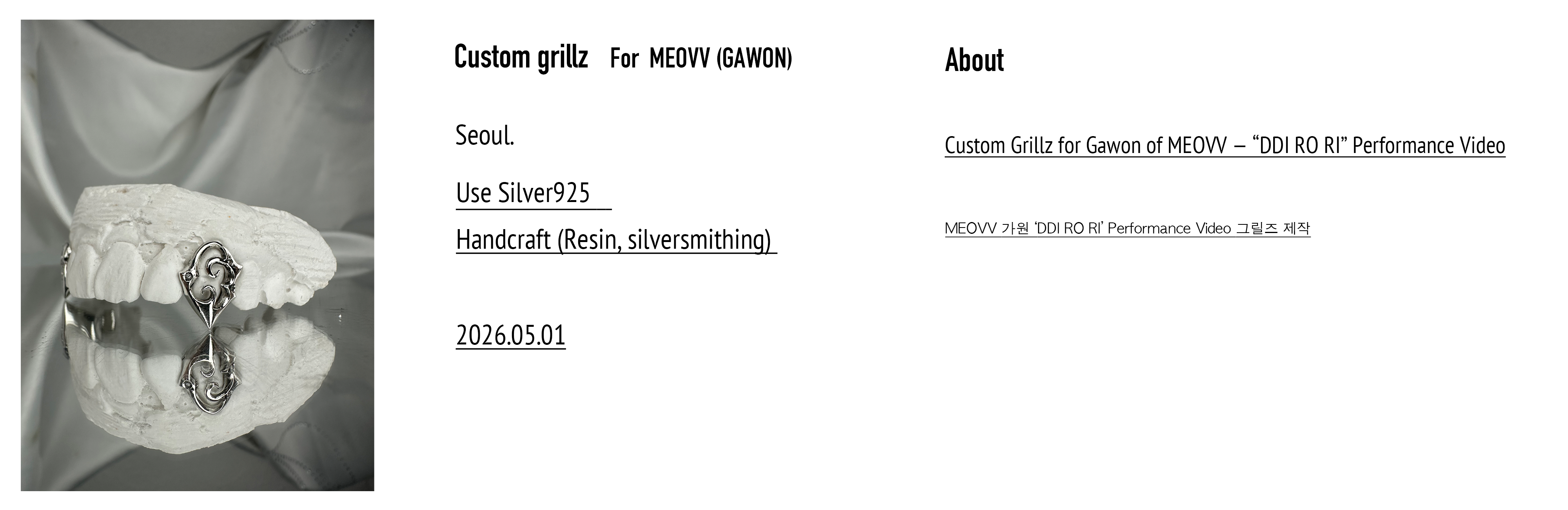 Custom grillz For MEOVV (GAWON)