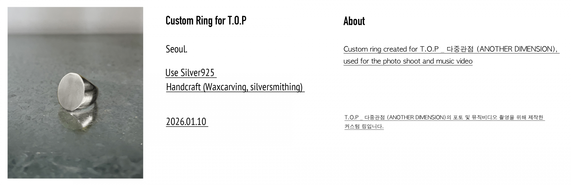 Custom Ring for T.O.P