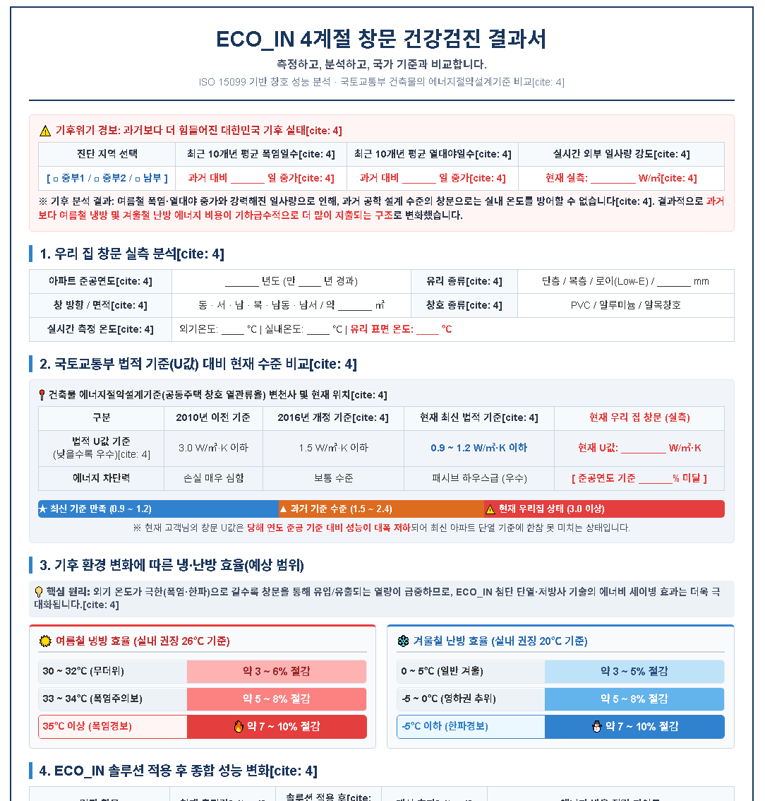 4계절 창문 단열 패키지