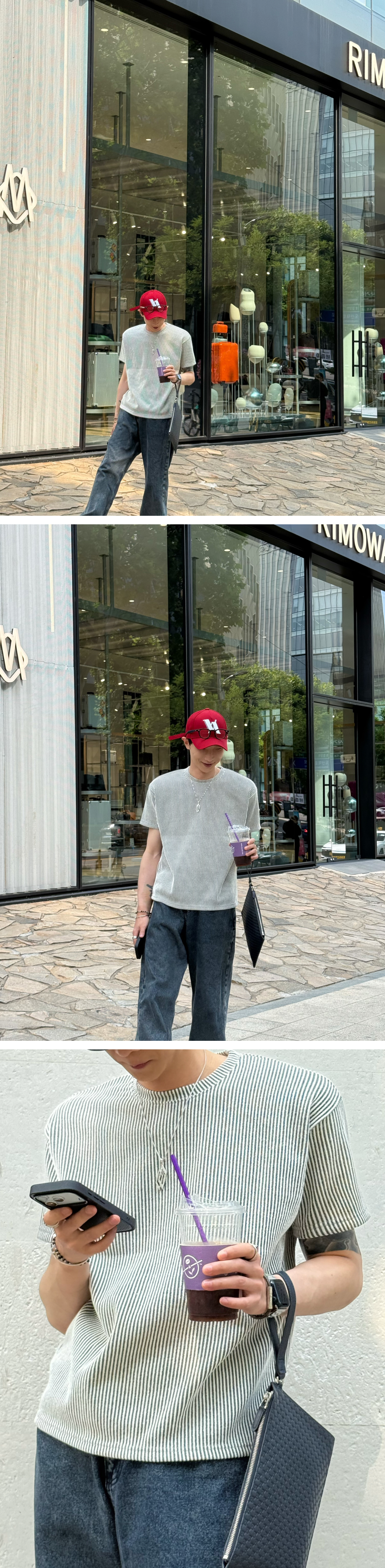 투톤 골지 라운드 1+1