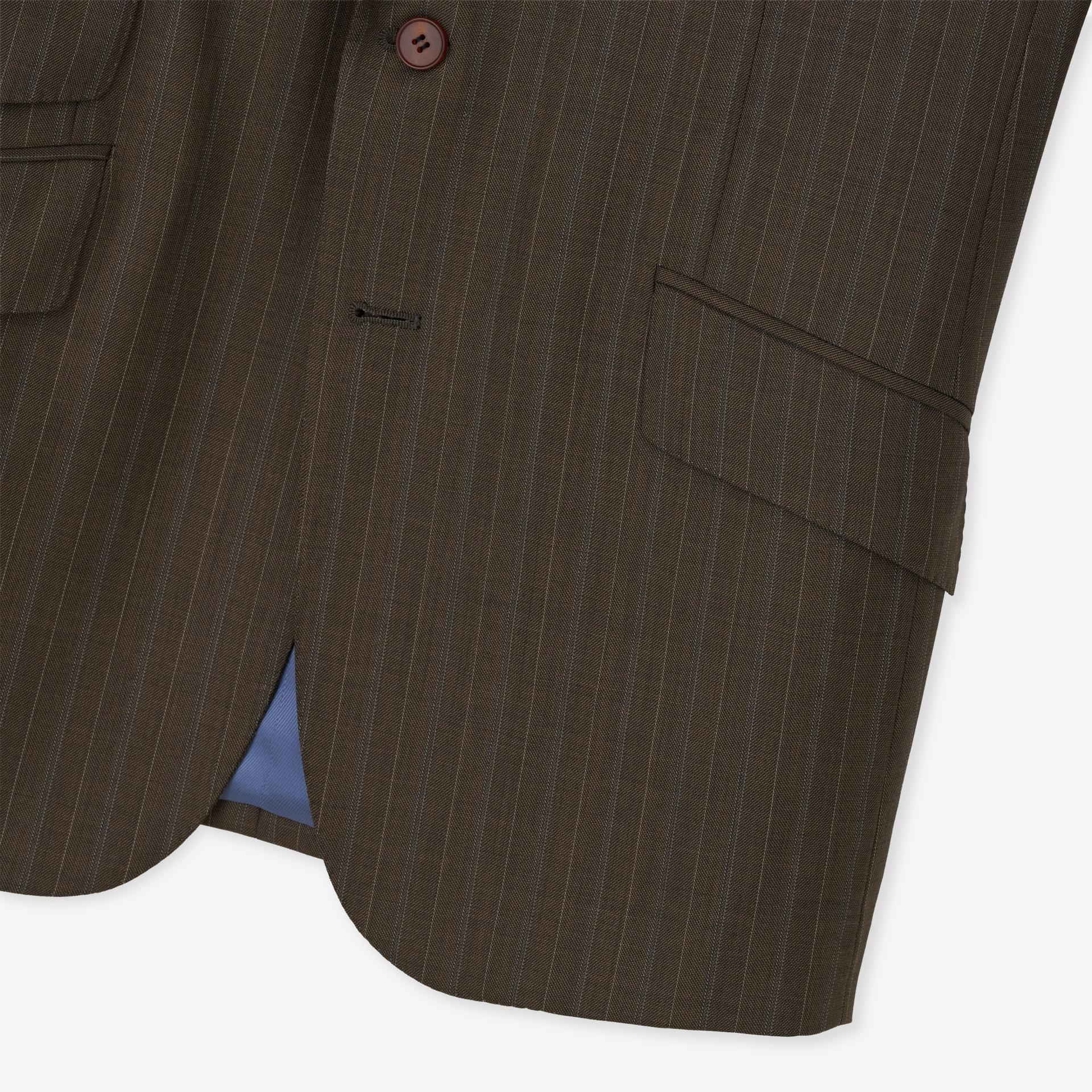 Cashmere Blend Stripe suit (faded Khaki)