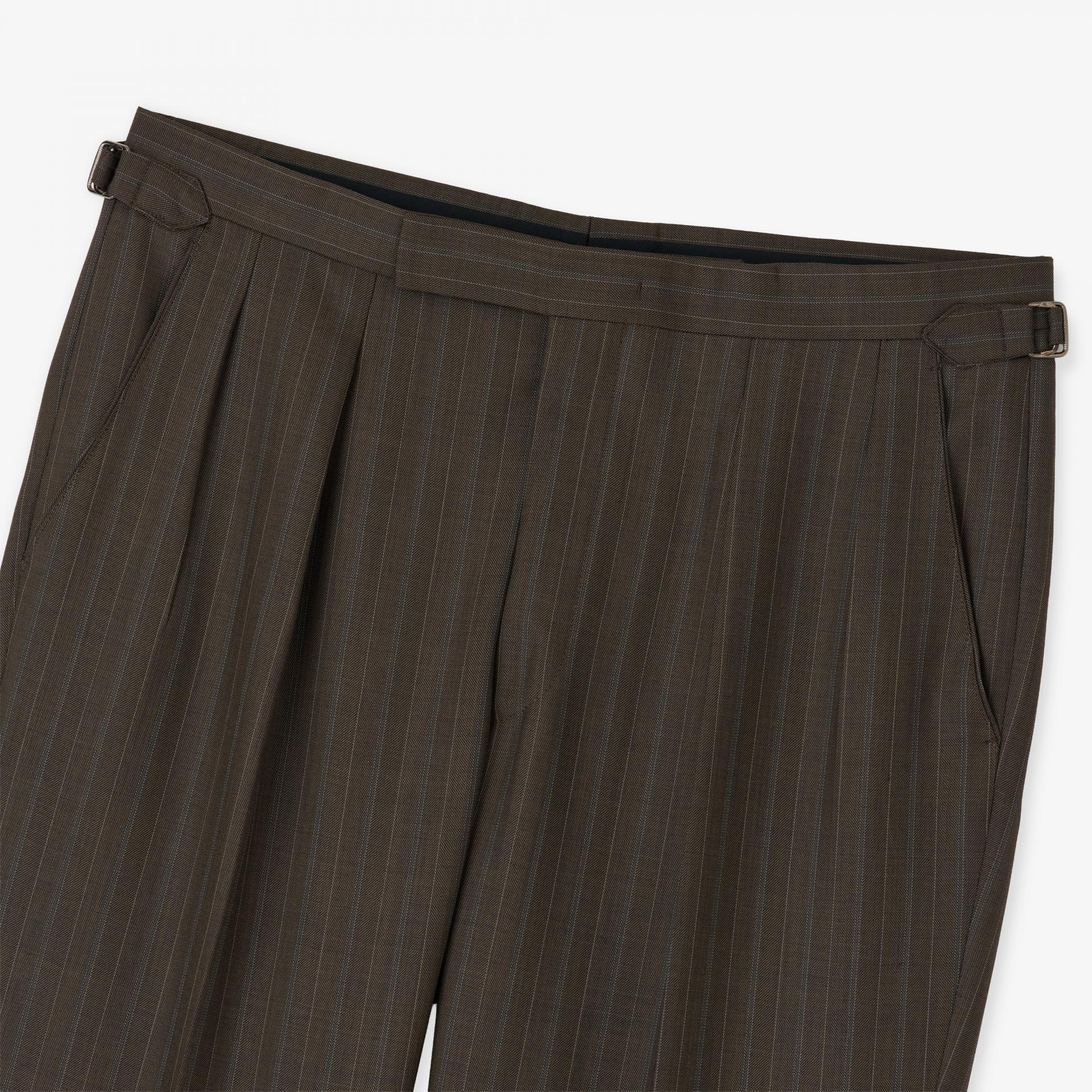 Cashmere Blend Stripe suit (faded Khaki)
