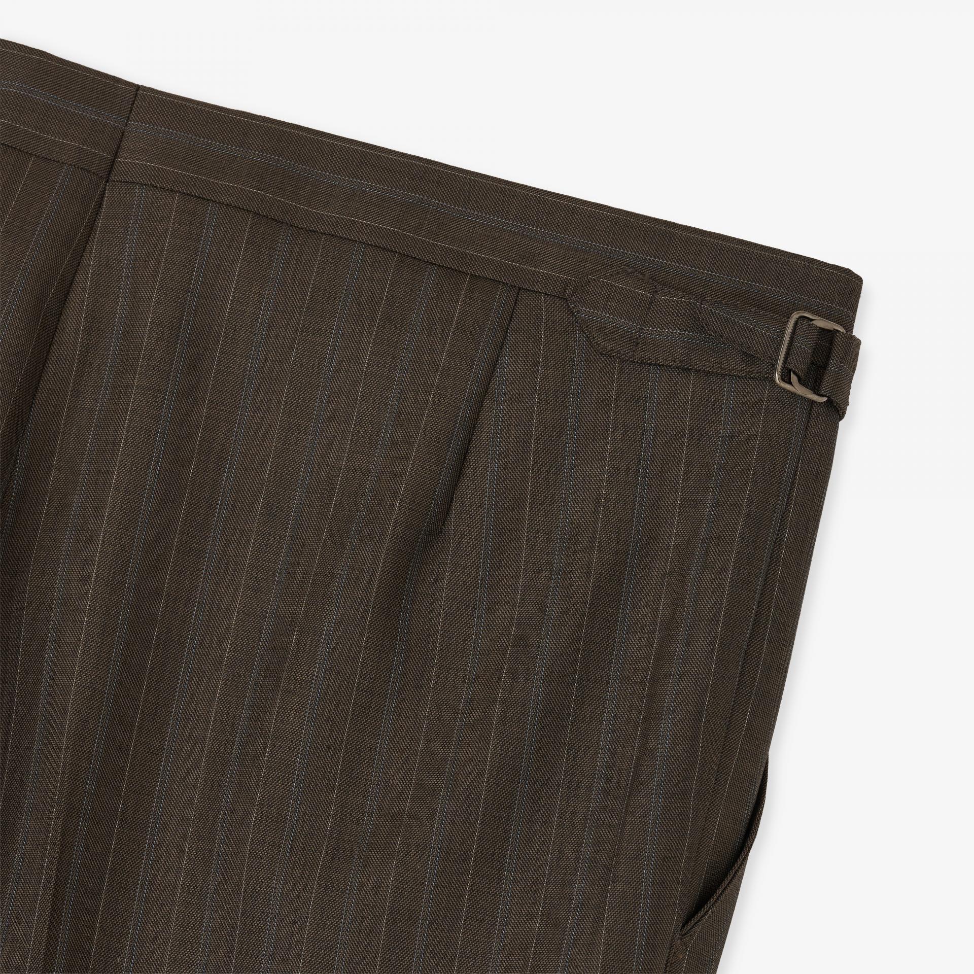 Cashmere Blend Stripe suit (faded Khaki)