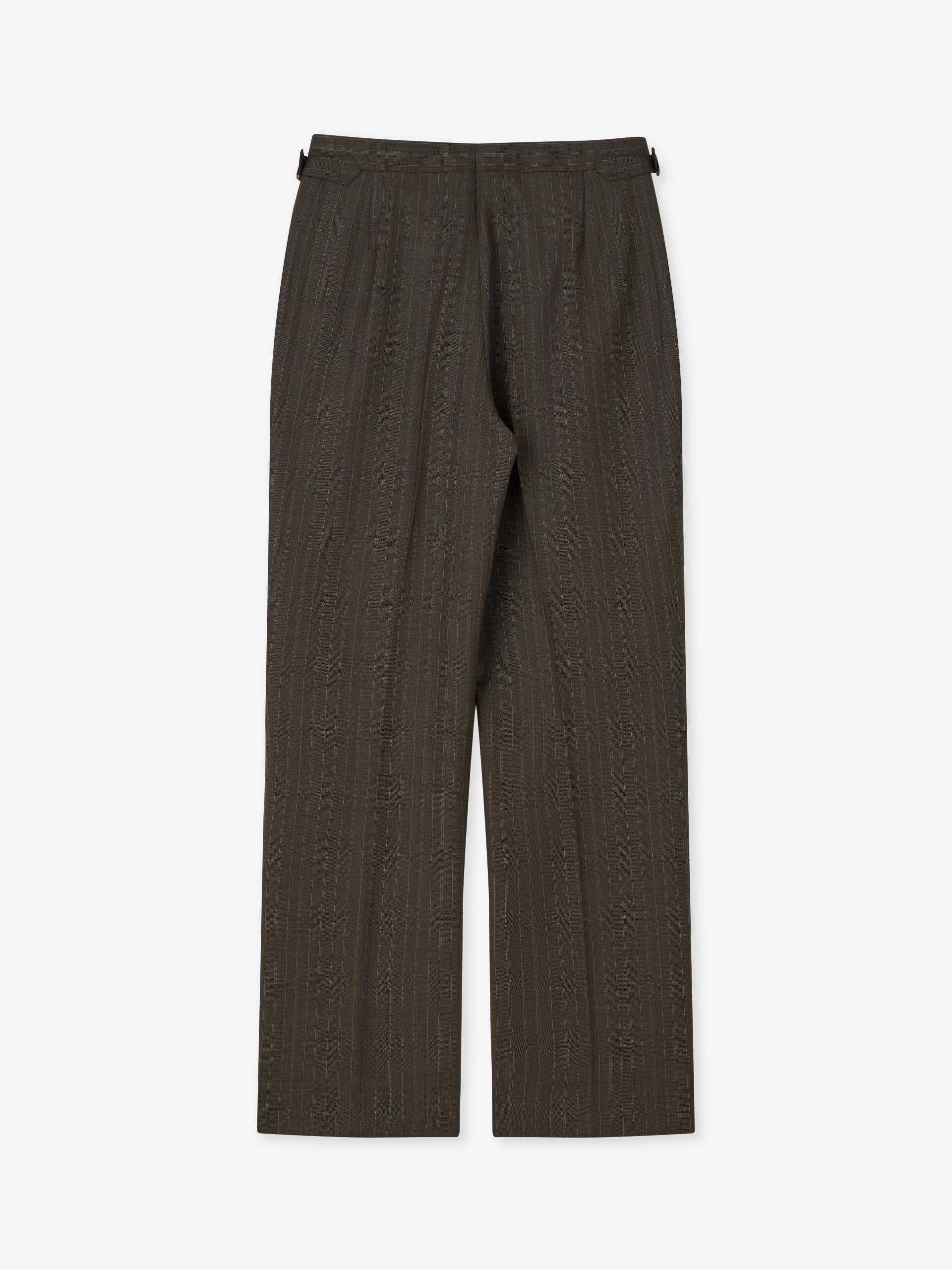 Cashmere Blend Stripe suit (faded Khaki)