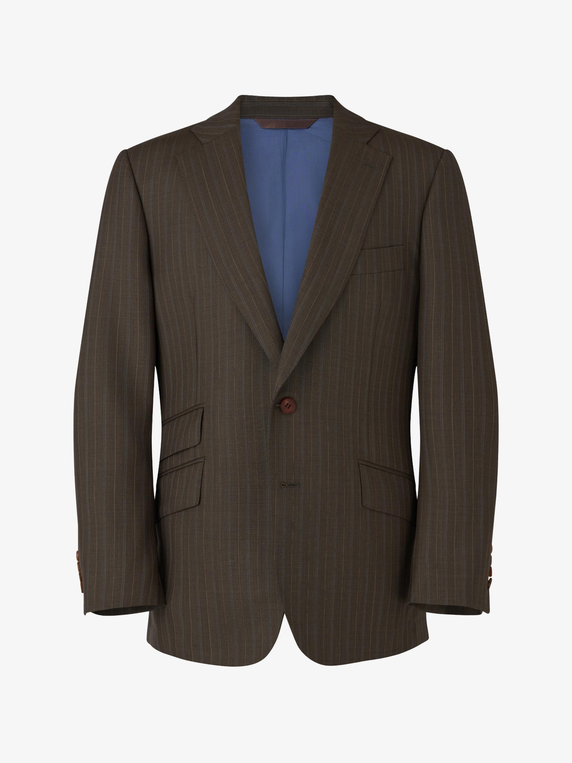 Cashmere Blend Stripe suit (faded Khaki)