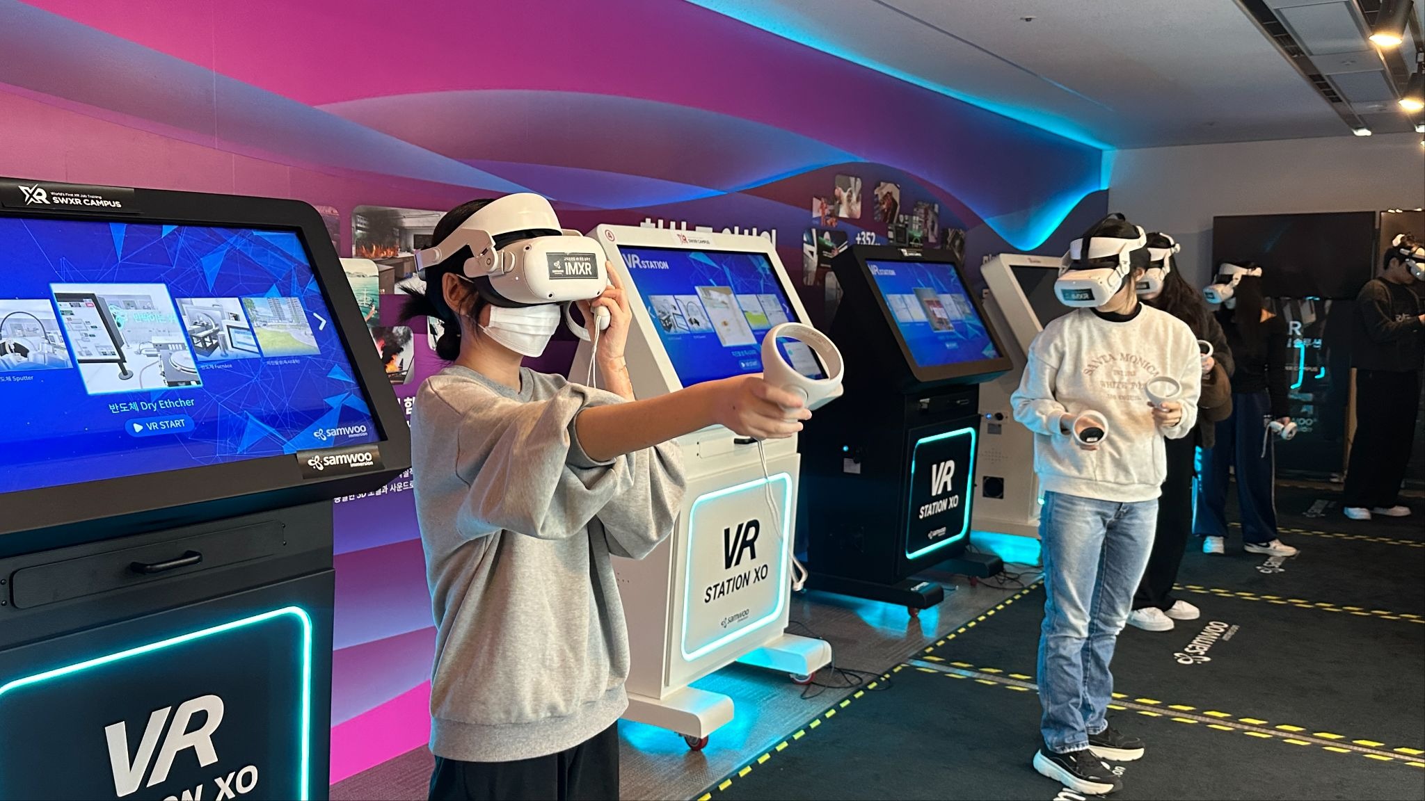 간호 감염관리 VR 운영 예시 이미지