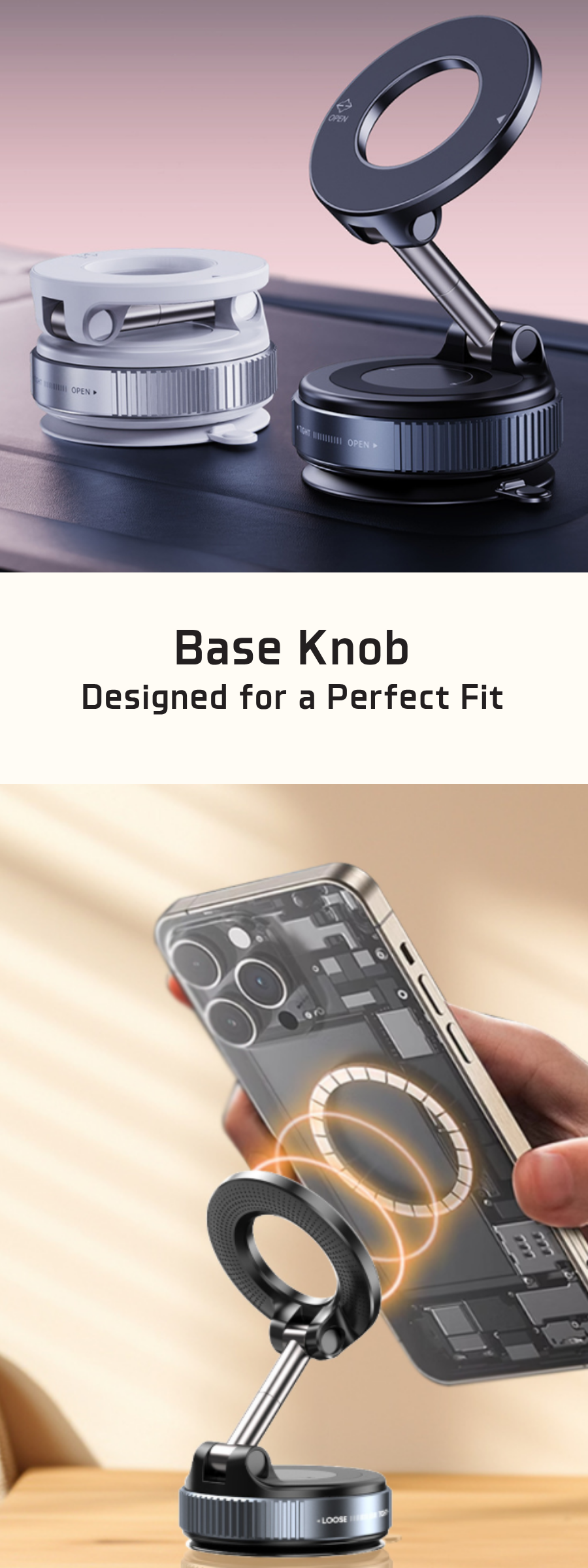 Base Knob Type [맥세이프 & 마그넷 부착]