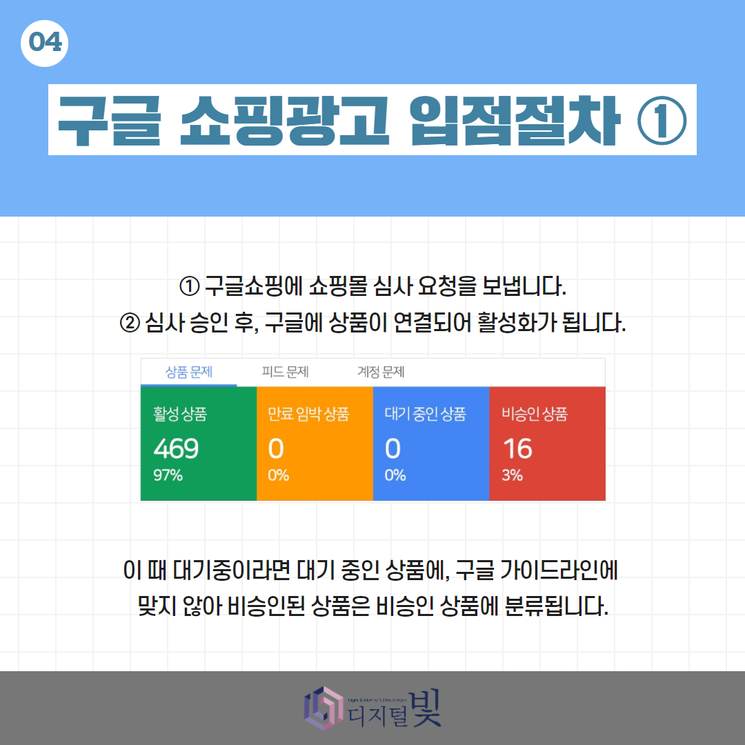 구글 쇼핑광고 설정 : 디지털빛