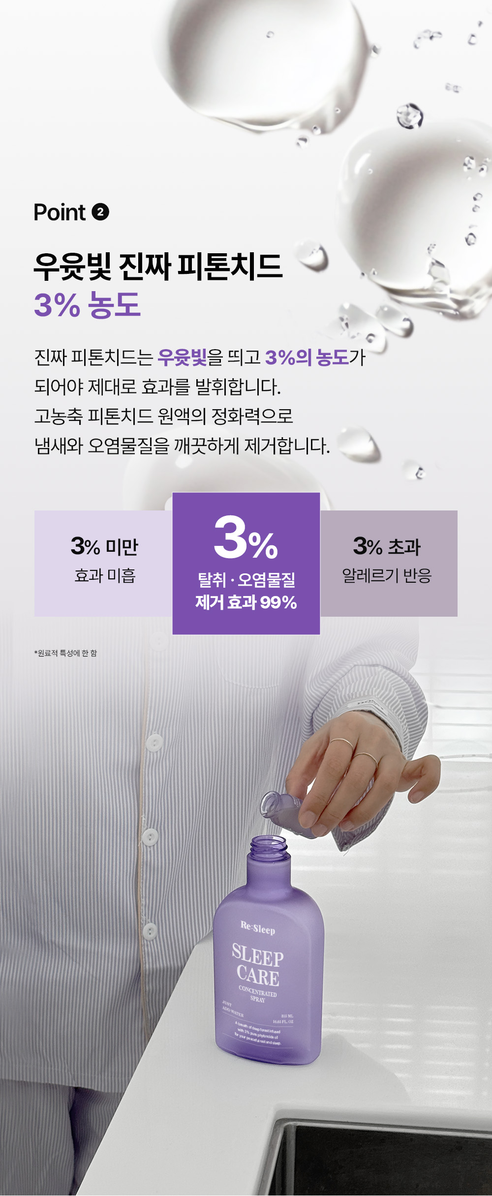 [리뉴얼] 리슬립 슬립케어 피톤치드 농축 스프레이 섬유탈취제 앰플형 315ml