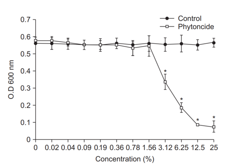 피톤치드 농도별 효능 효과 그림 2