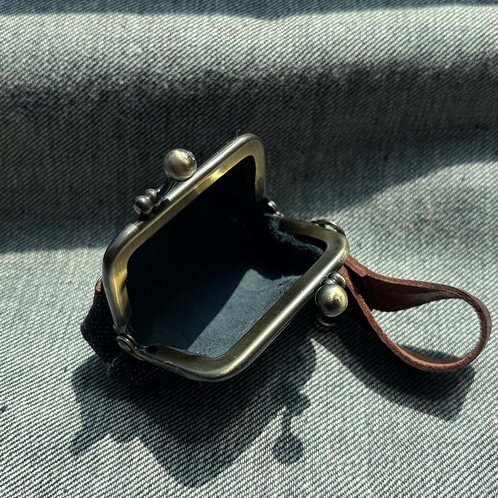 Gamaguchi Studio Y&M - Denim & Leather Mini Gamaguchi