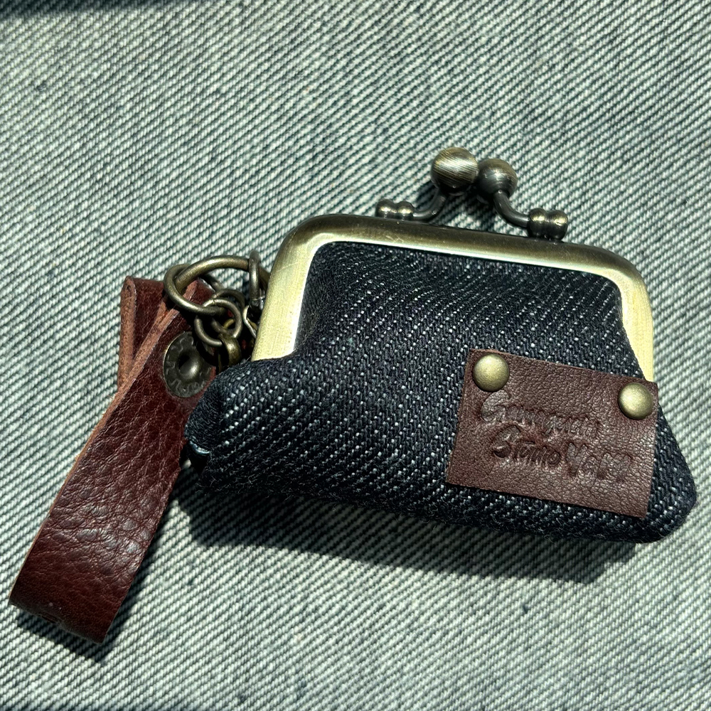 Gamaguchi Studio Y&M - Denim & Leather Mini Gamaguchi