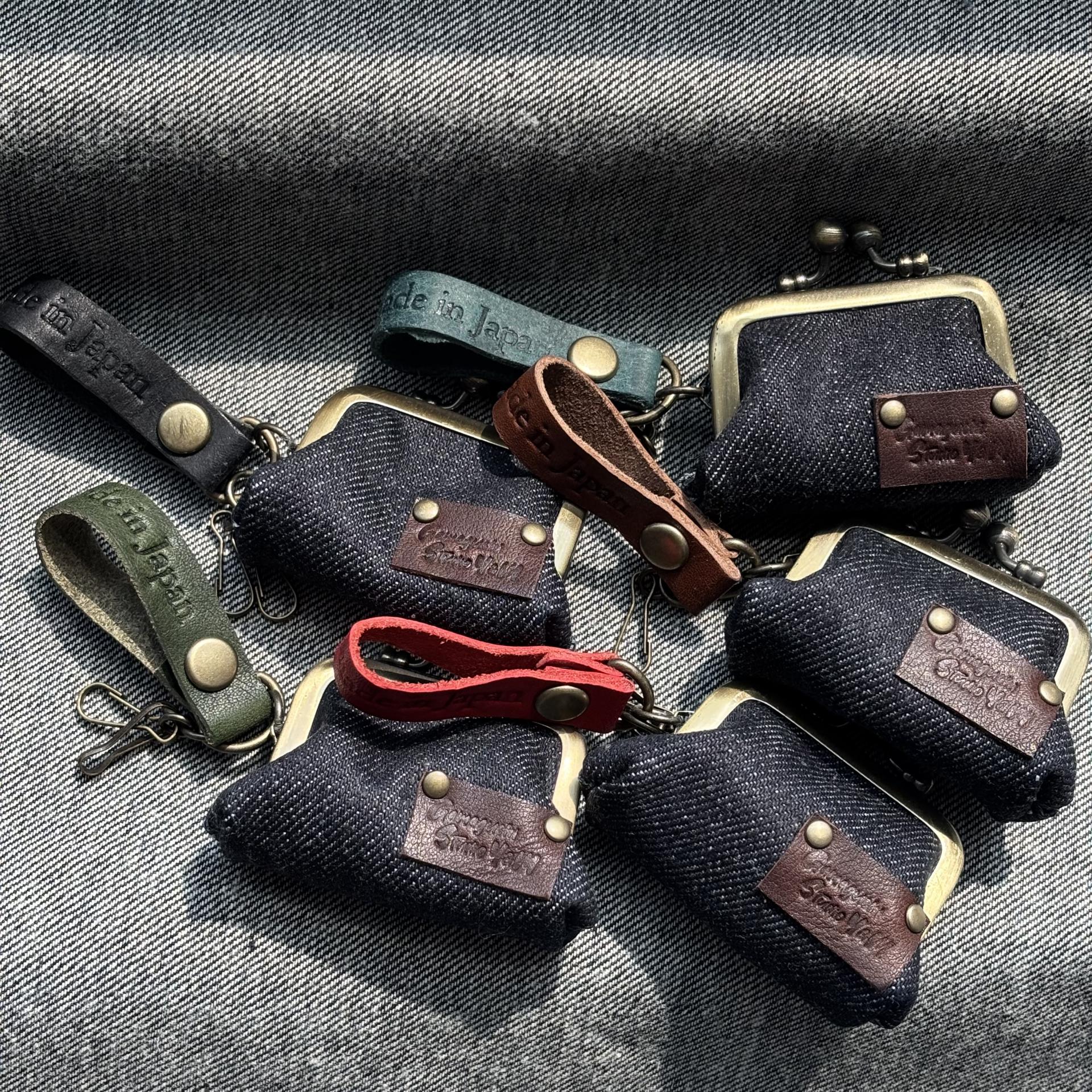 Gamaguchi Studio Y&M - Denim & Leather Mini Gamaguchi