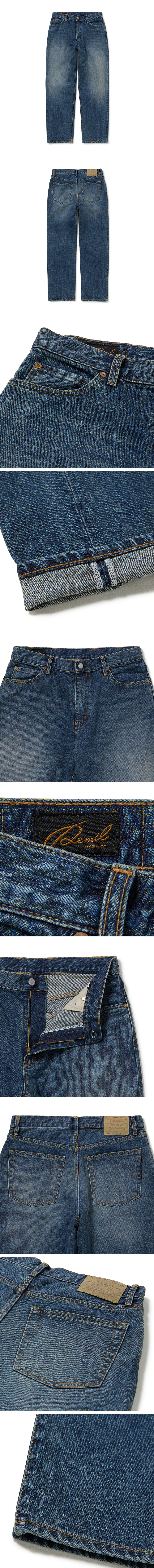 LOT. 026 60’s Straight Smoky Teal Indigo