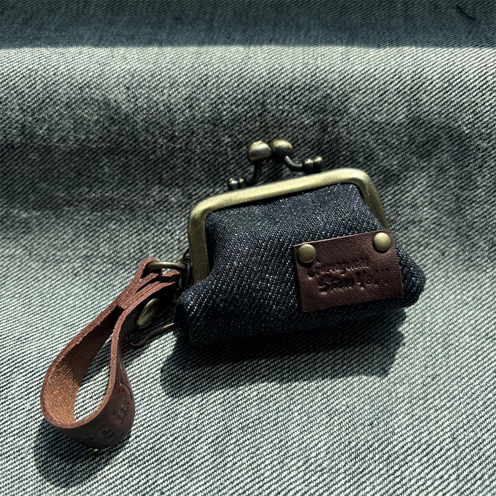 Gamaguchi Studio Y&M - Denim & Leather Mini Gamaguchi