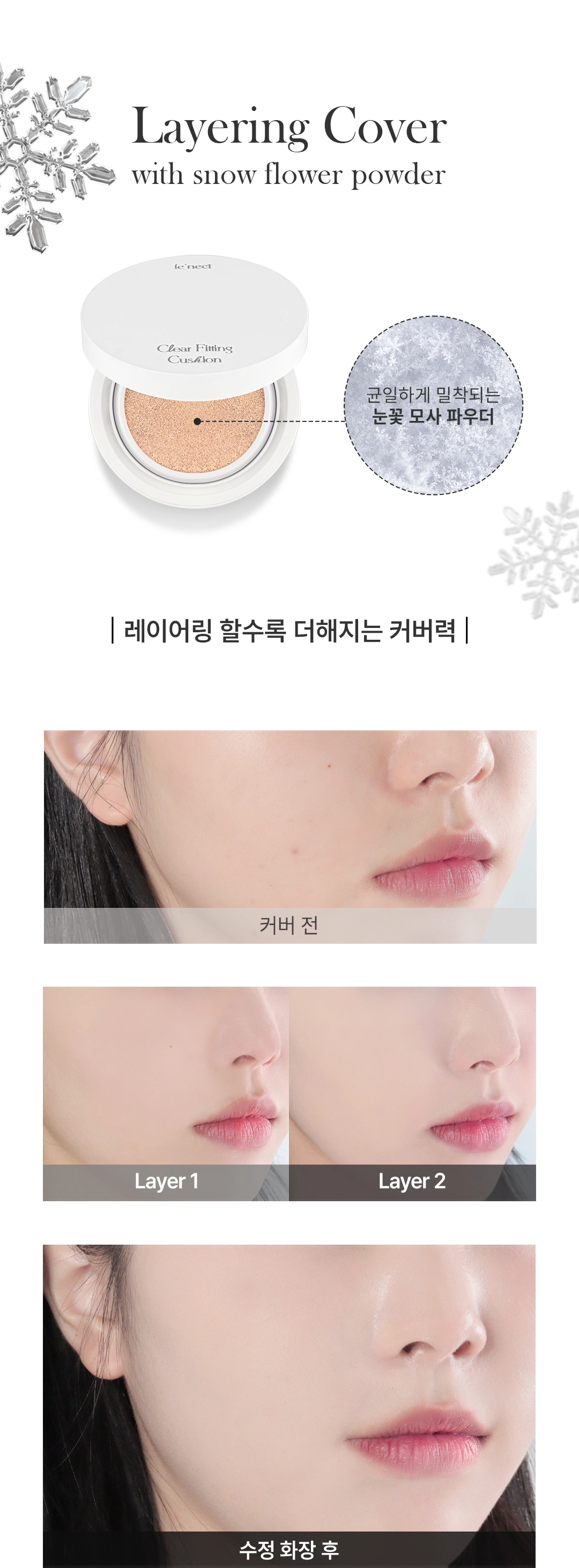[르넥트]클리어 피팅 쿠션 1+1