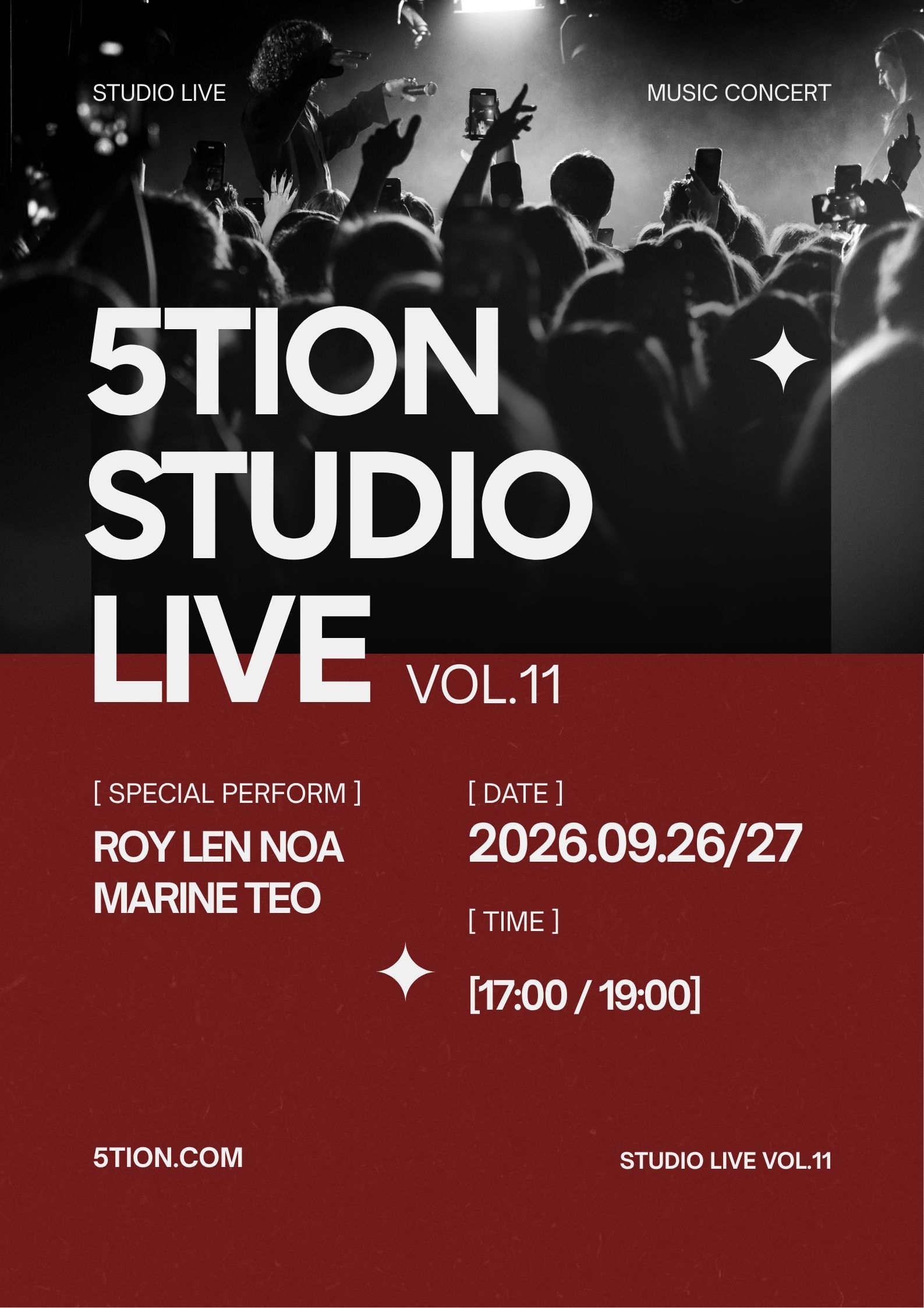 5TION Studio Live VoL.11 09.26/27 [17:00/19:00]
