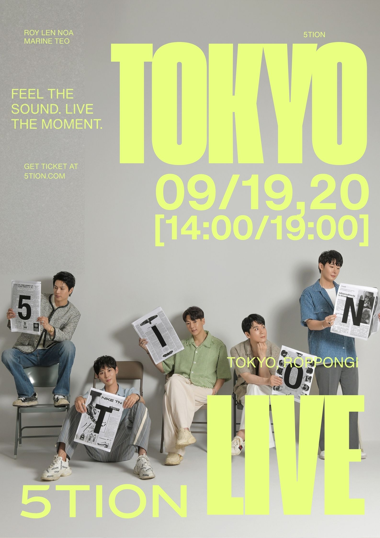 5TION Tokyo Live 09.19/20 [START 14:00~/ START 19:00]