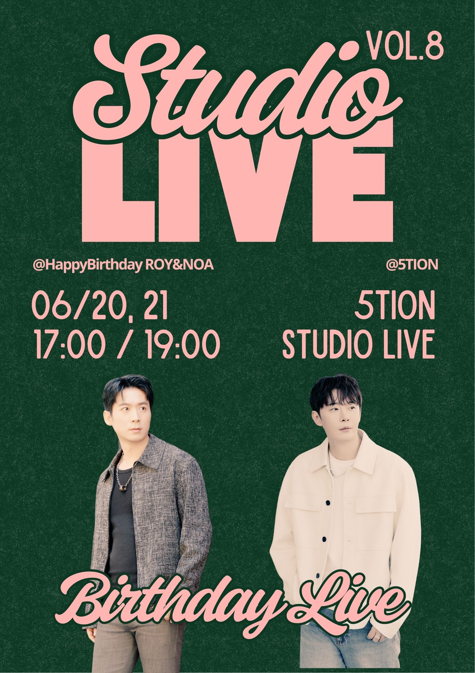 ROY&NOA BD Studio Live VoL.8 06.20/21 [17:00/19:00]
