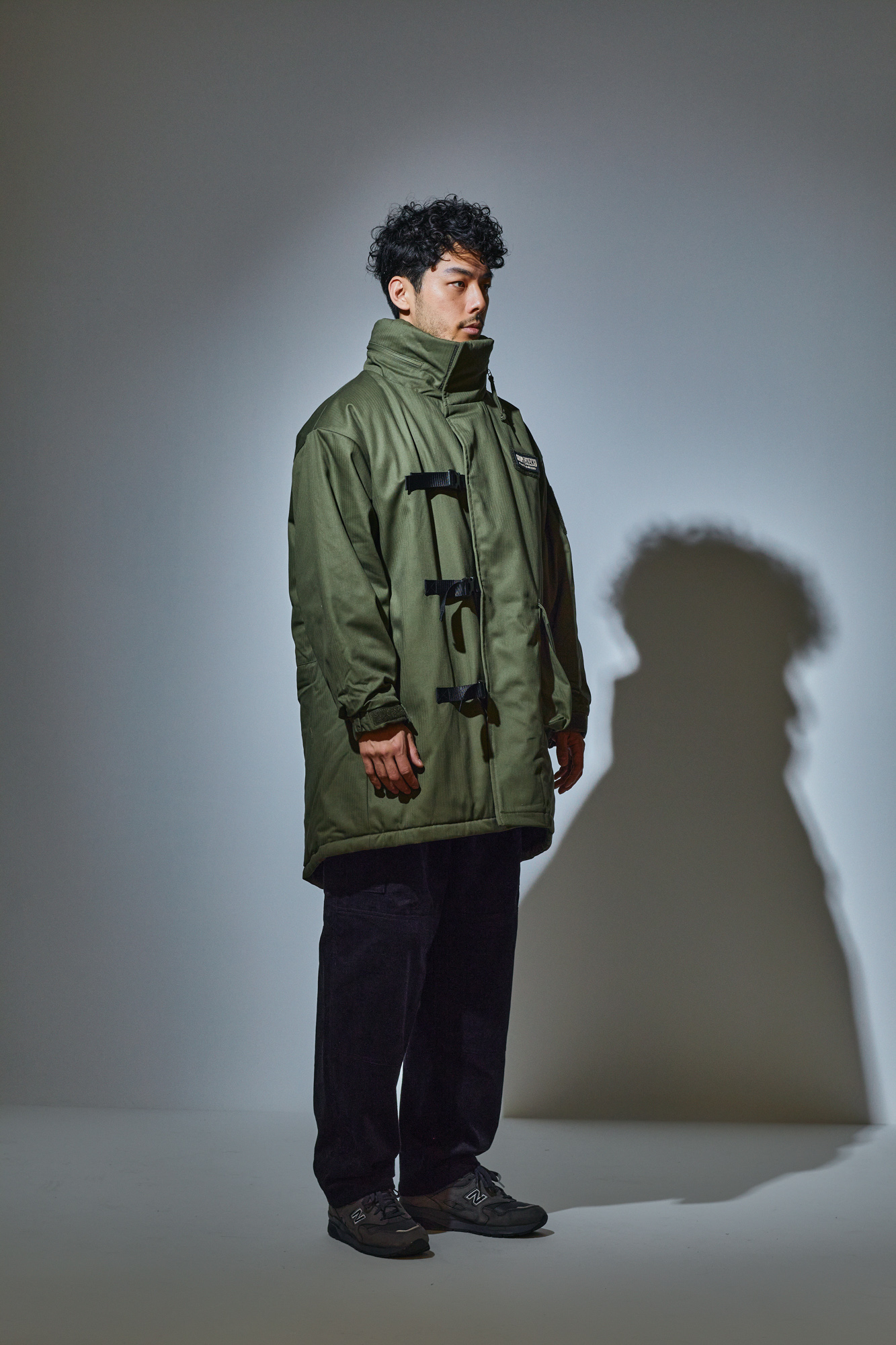 売りです GSj-75 FP FIREMAN COAT OLIVE グリップスワニー 