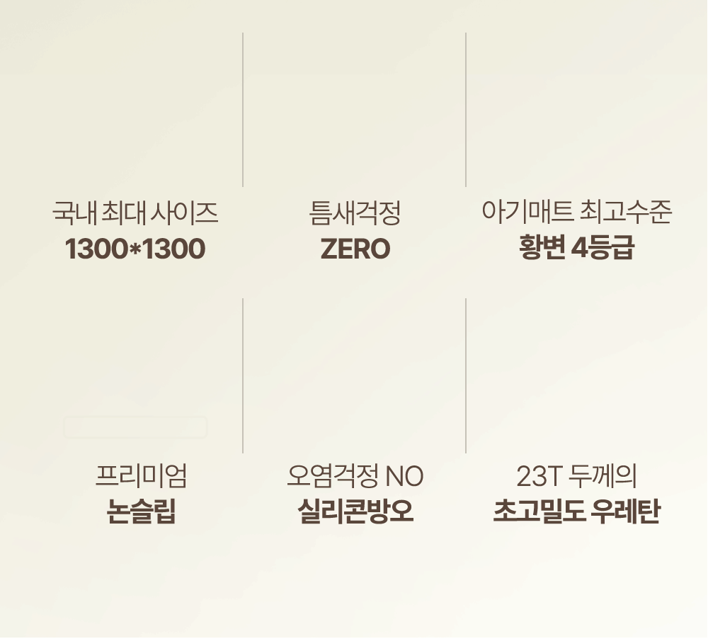 층간소음매트 아기 TPU 유아 시공 거실 놀이방 리안 매트 1300x1300x24 센터