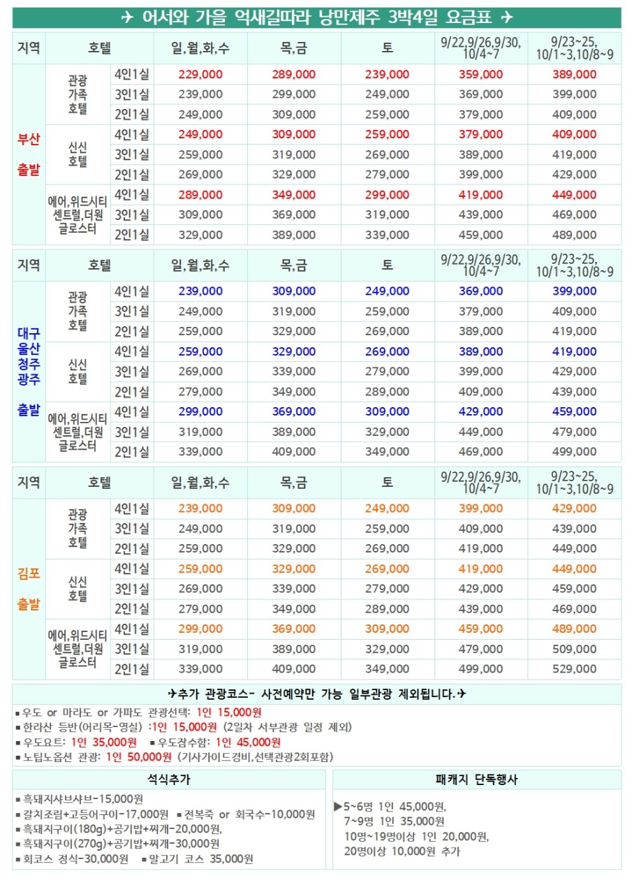 제주 여름휴가 식도락 여행 3박4일 복제