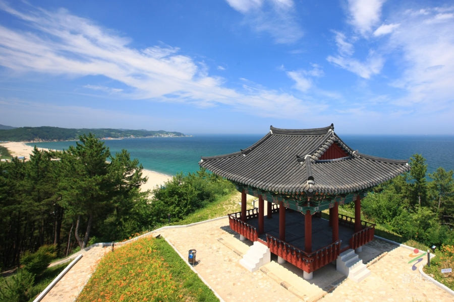국립울진해양과학관+바닷속 전망대+왕피천 공원(관동팔경 망양정+월송정)+평해사구습지+바닷가 정자 금호정+촛대바위+물개바위