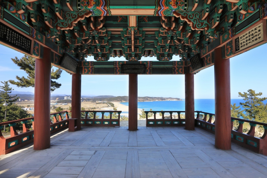 국립울진해양과학관+바닷속 전망대+왕피천 공원(관동팔경 망양정+월송정)+평해사구습지+바닷가 정자 금호정+촛대바위+물개바위