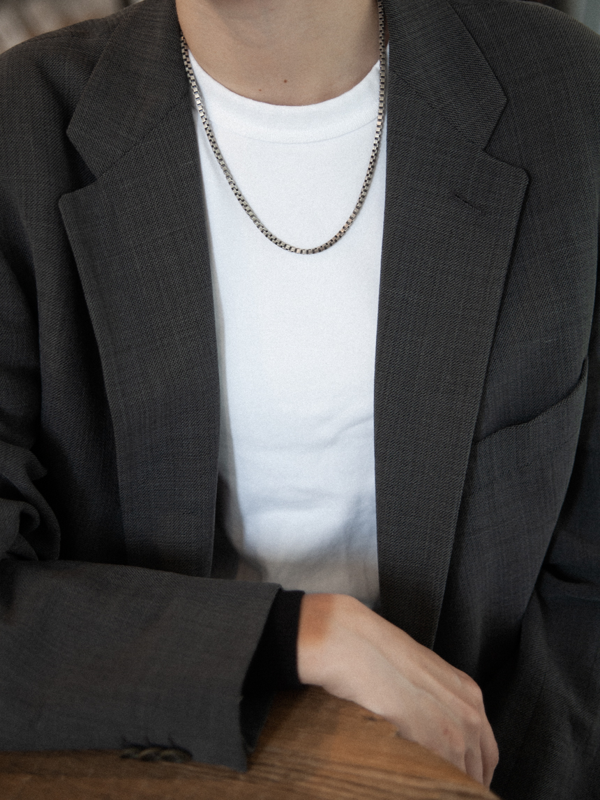 CJC12M 박스 체인 목걸이