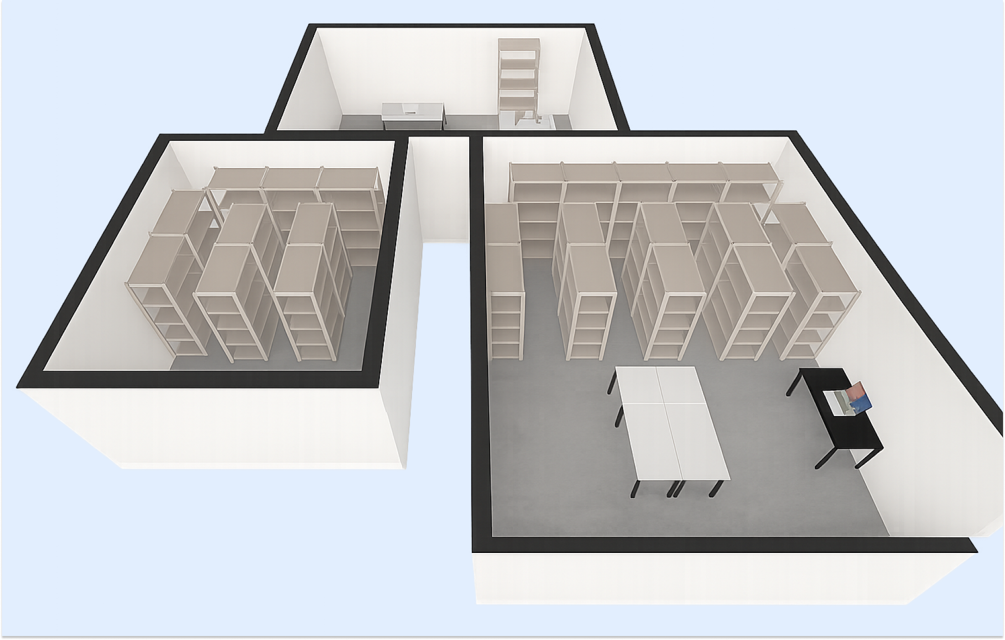 [이미지: 3창고 구역 평면도 예시]