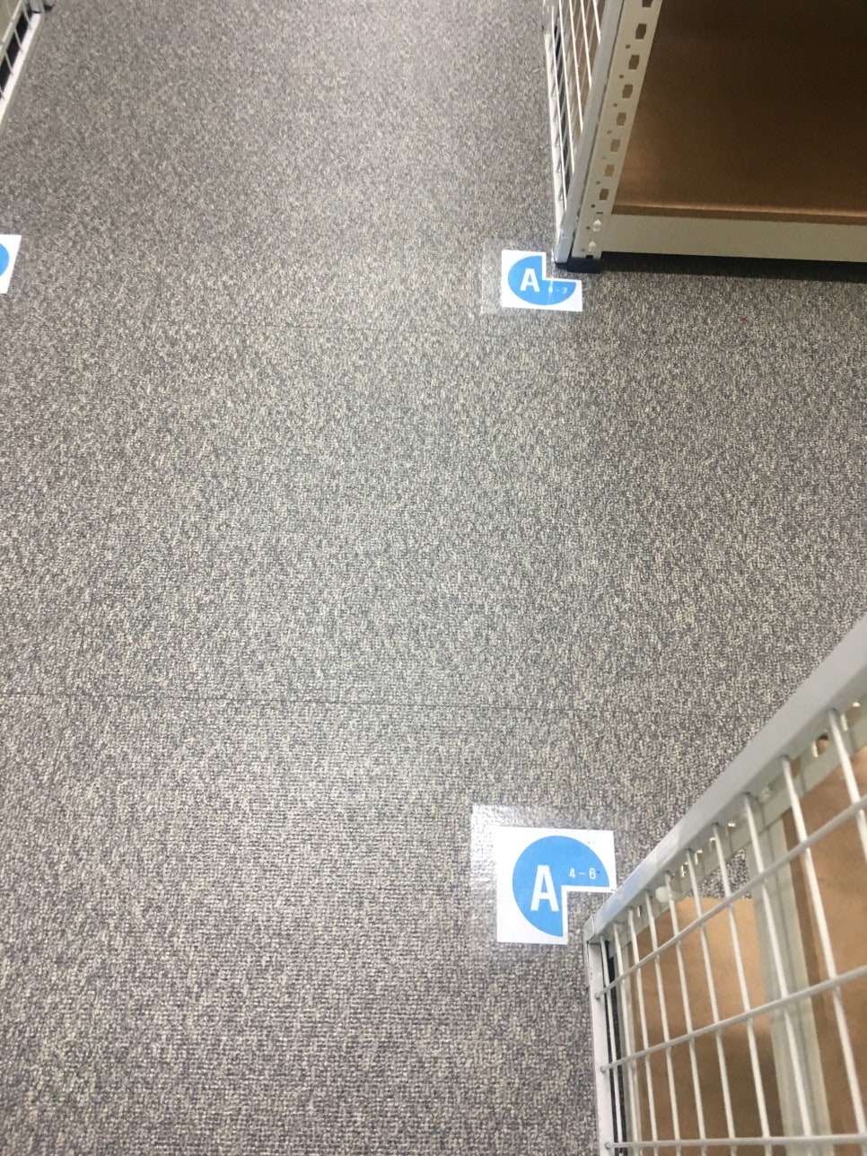 바닥 라벨 및 구역 표시 예시 1