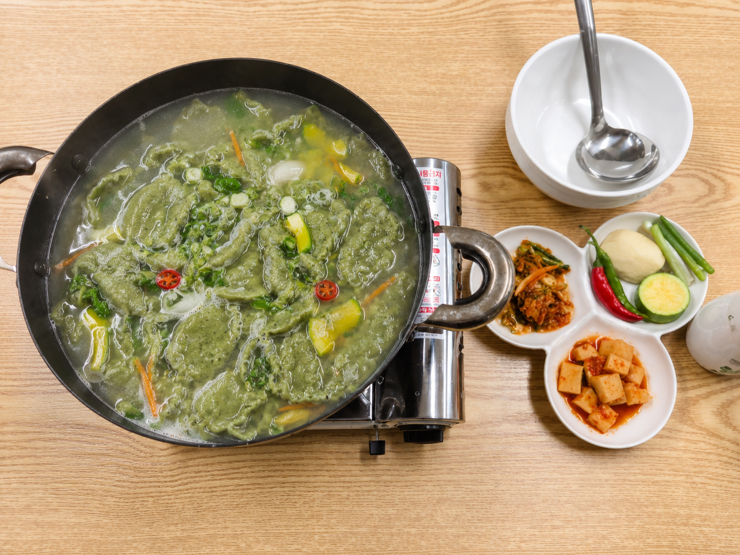 건강 쑥 수제비