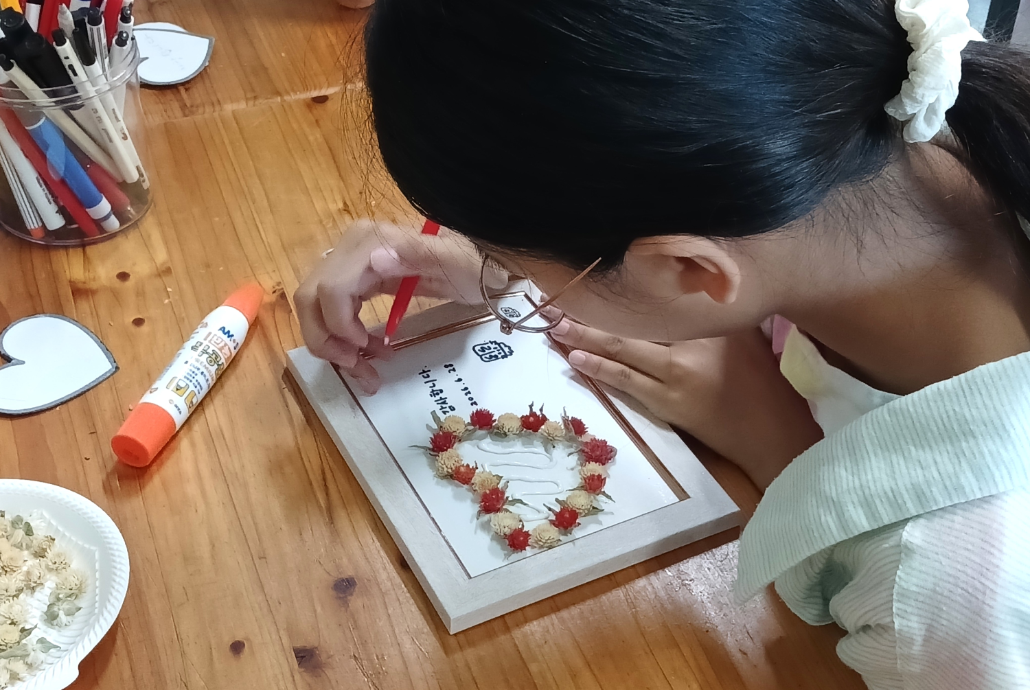 천일홍 공예체험 사진 1