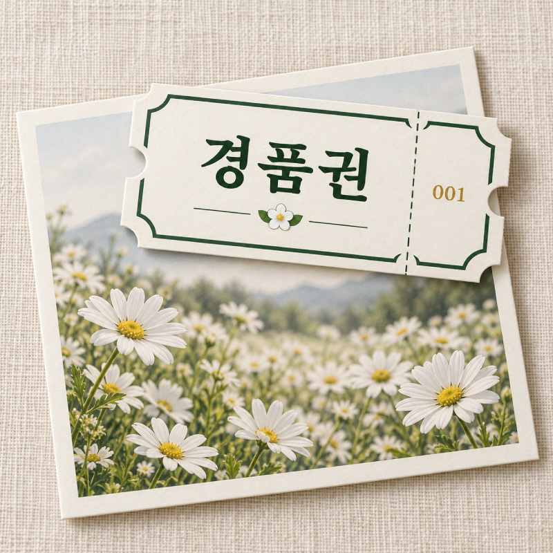 경품으로 만나는 월천리 농부마켓 상품