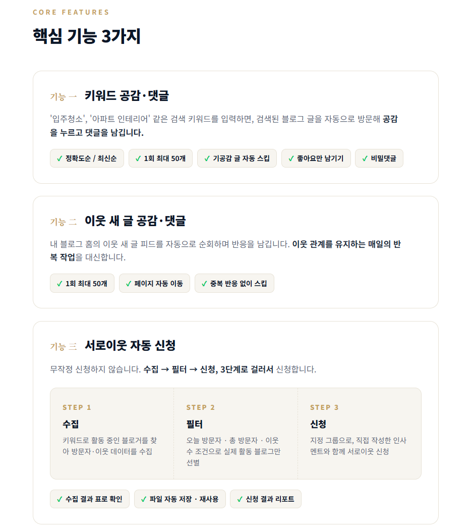 (올인원) 네이버 블로그 통합 관리 프로그램