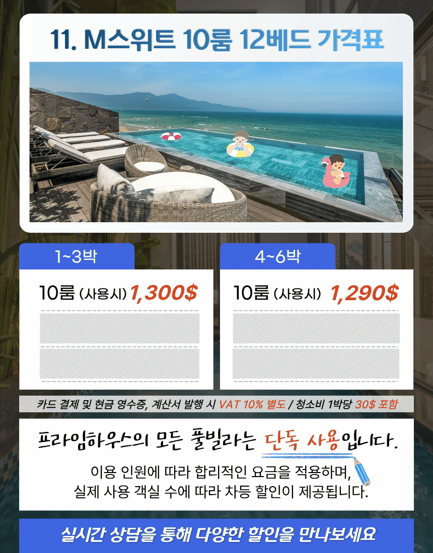 [다낭-중부2] 11. M스위트 10BR ⭐⭐⭐