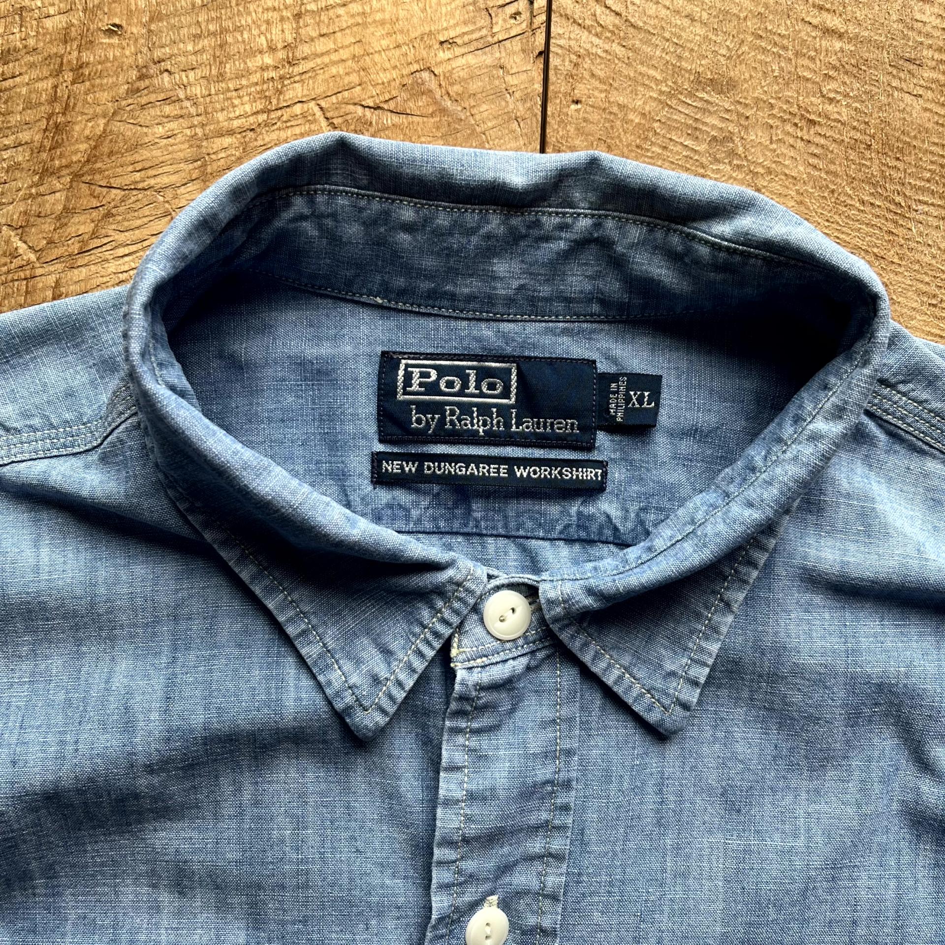 RALPH LAUREN NEW DUNGAREE WORK SHIRT CHAMBRAY (110) : Paramount