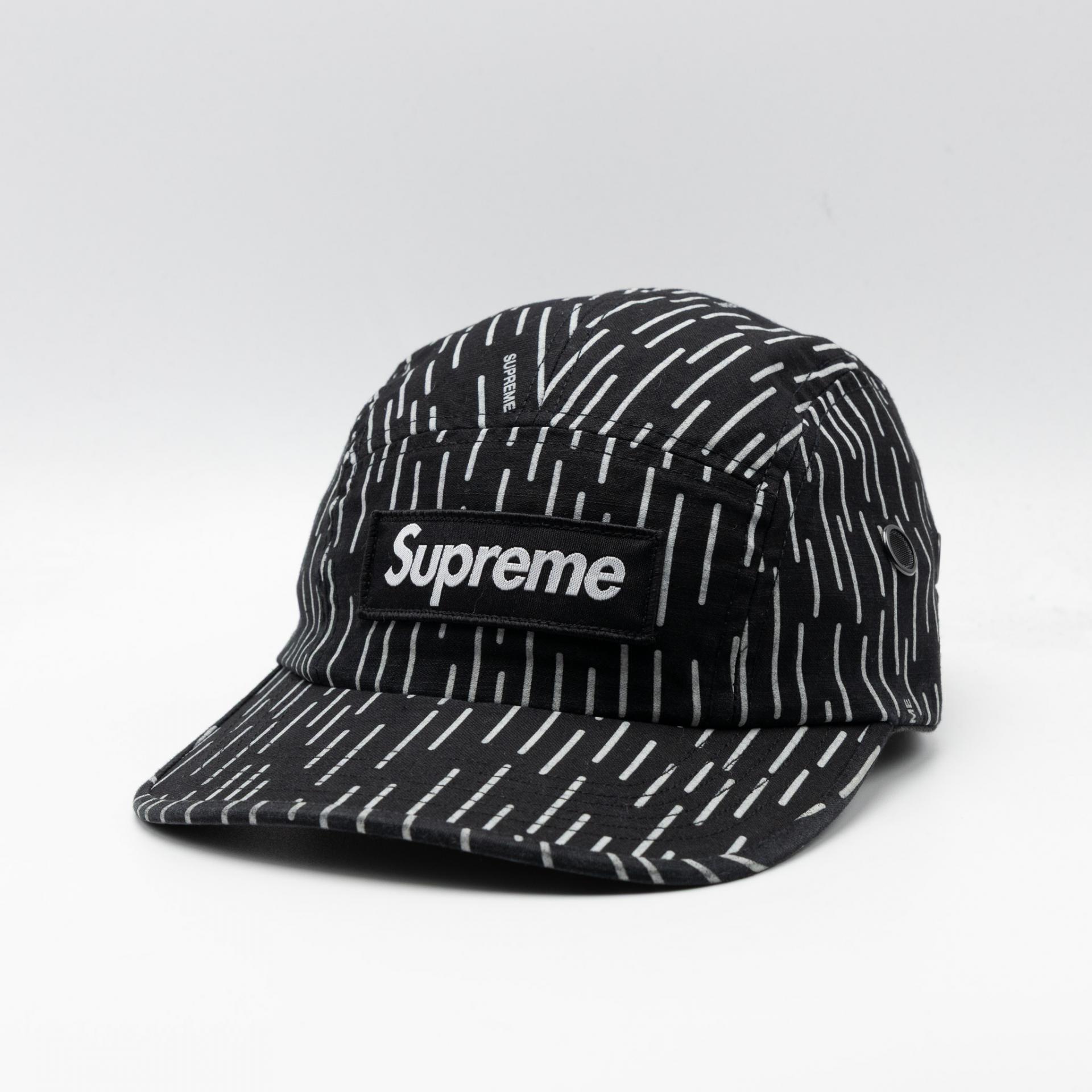 SUPREME MILITARY CAMP CAP BLACK RAINDROP 24FW : Paramade Pickers