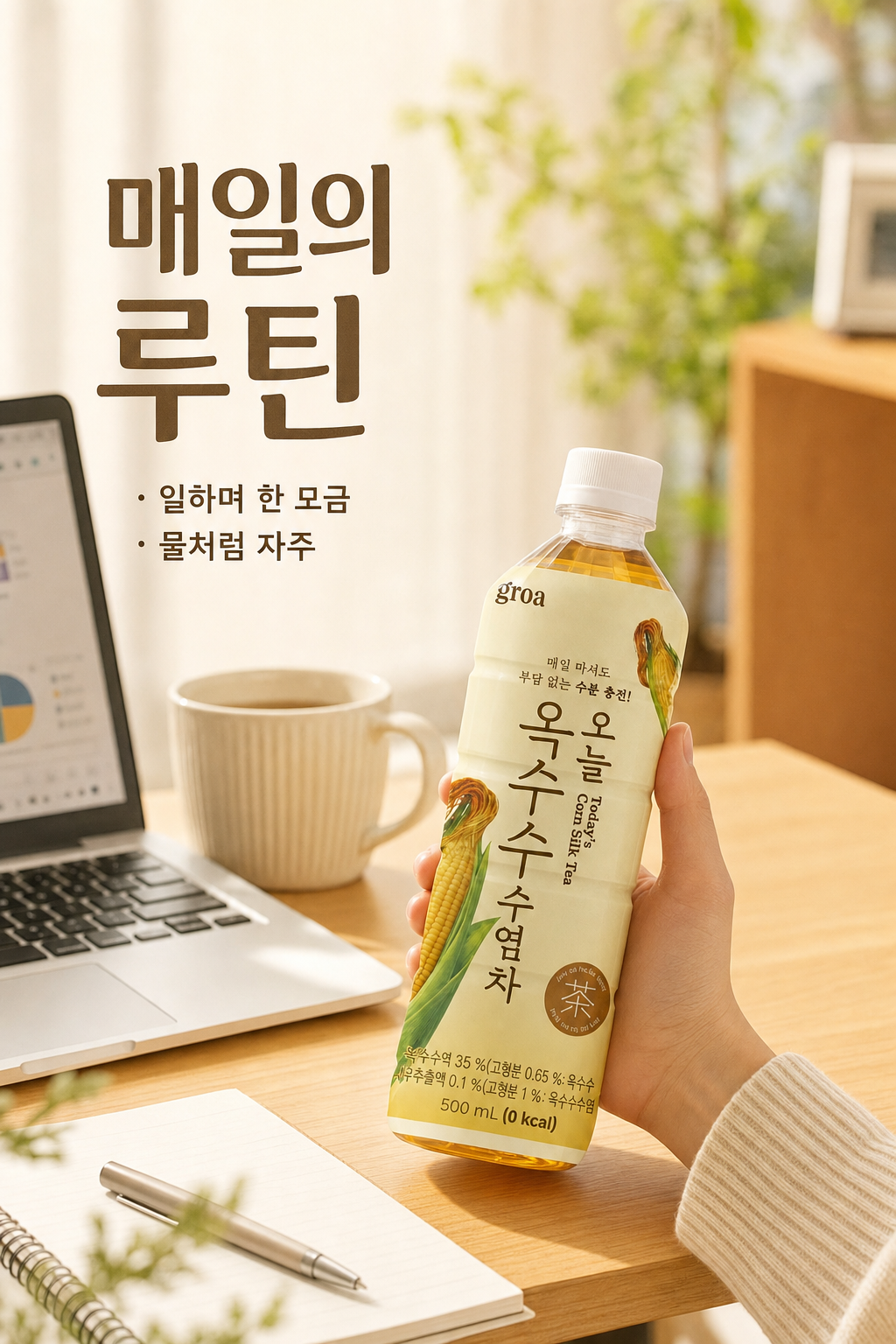 그로아 오늘 옥수수수염차 500ml 20개