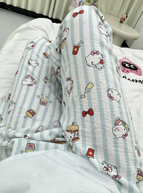 클라우드 코튼 시원한 여름 긴바지 잠옷 (10종) 캐릭터 파자마 바지