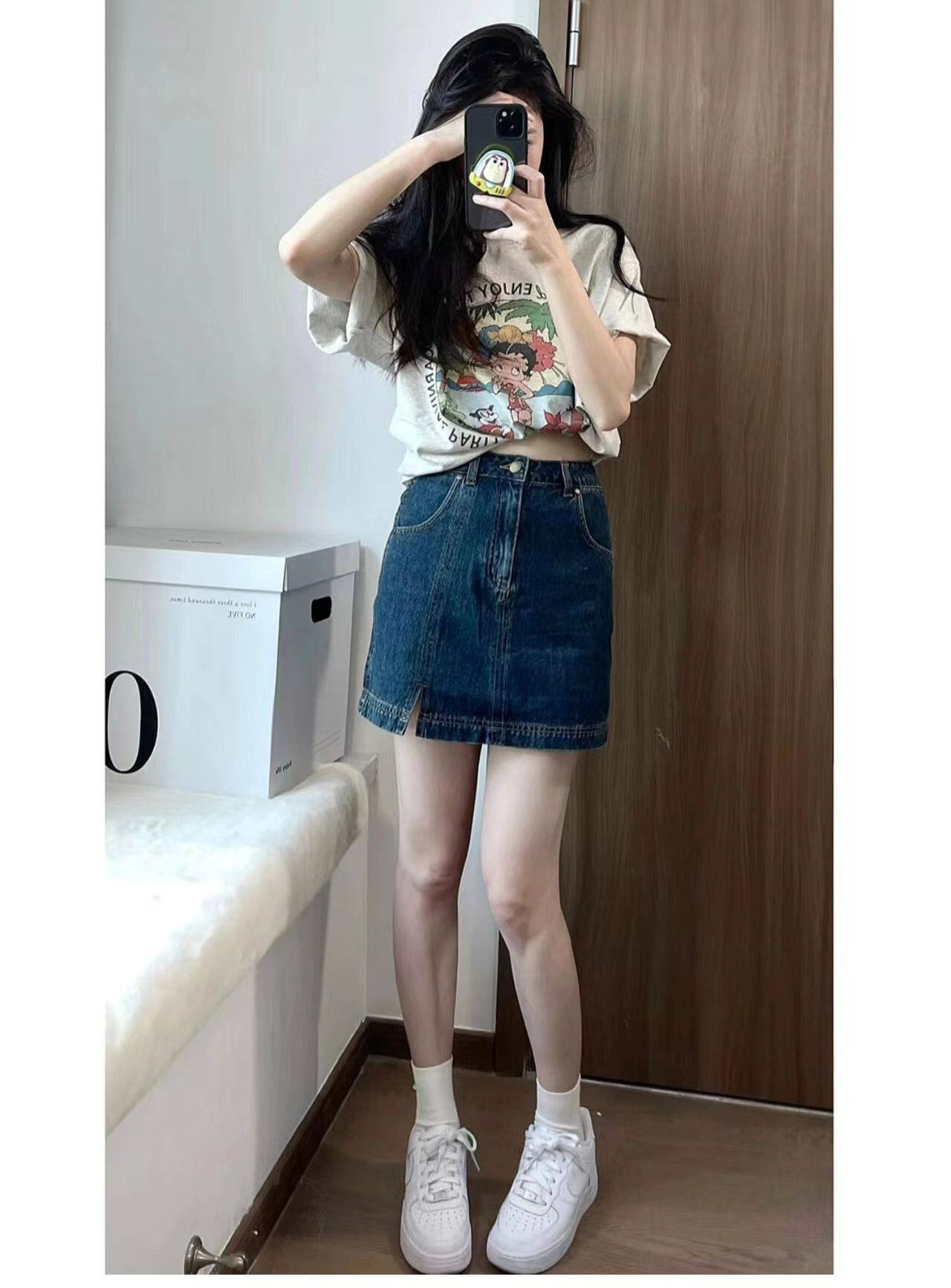 썸버 베케이션 베티붑 순면 여름 반팔 티셔츠 (그레이) 캐릭터 빅사이즈 오버핏