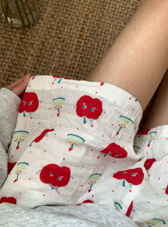 순면 이중 거즈 요루 반바지 잠옷 (20종) 키티 반바지 단품 파자마