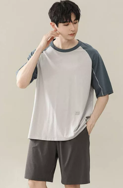 남성 여름 아이스 모달 여름 잠옷 (8종) 반팔 반바지 상하세트