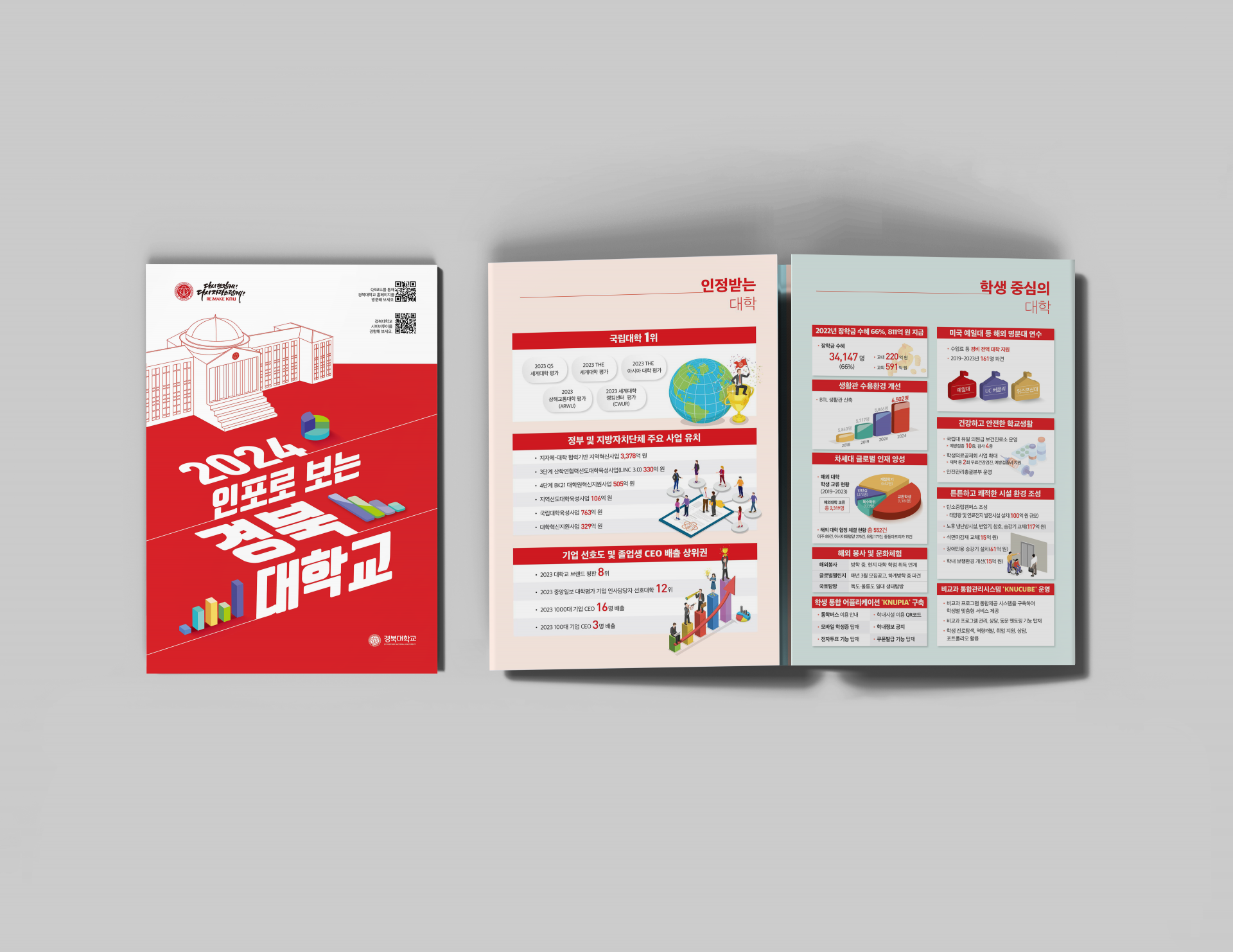 경북대학교 인포그래픽 리플렛 2024 : Newlooks · 시각 디자인