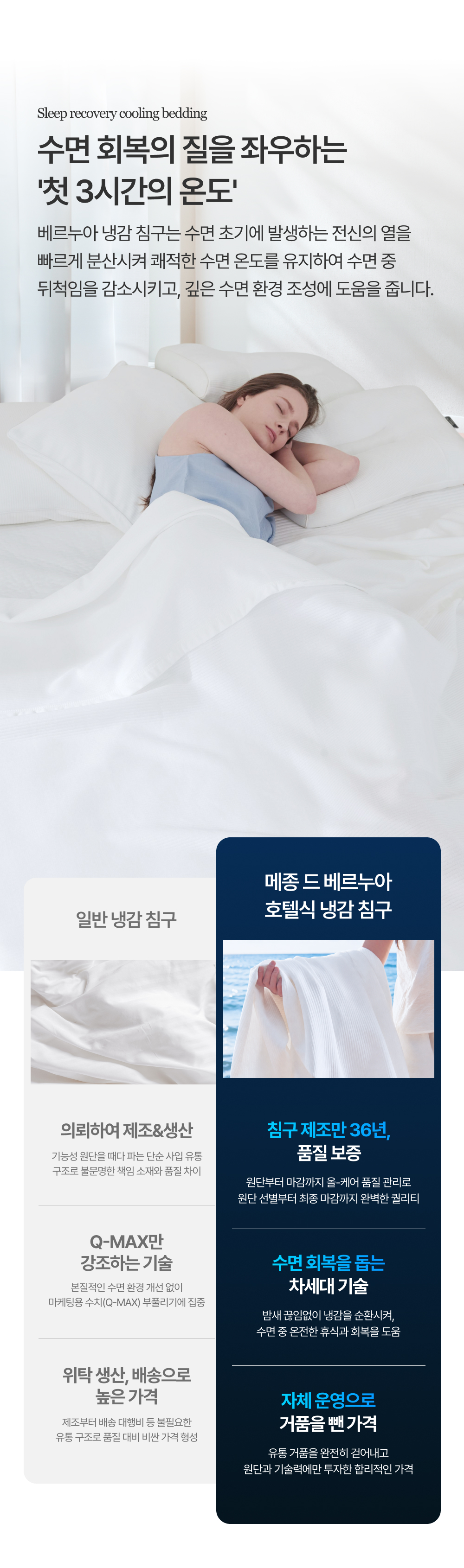 [시크릿 특가] 메종 드 베르누아 호텔식 감성 여름 냉감 침구