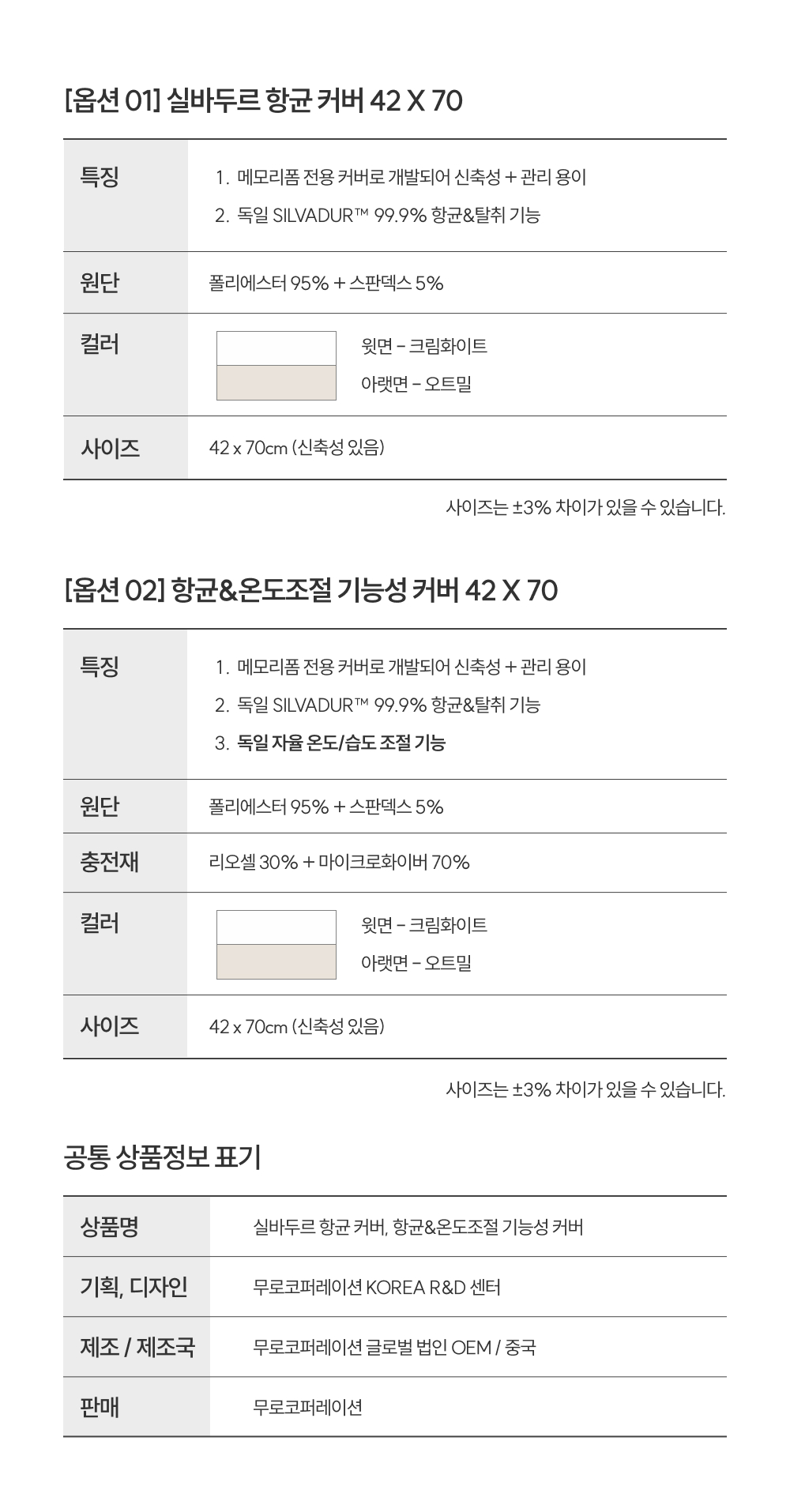 두피케어 항균&온도조절 기능성 베개커버