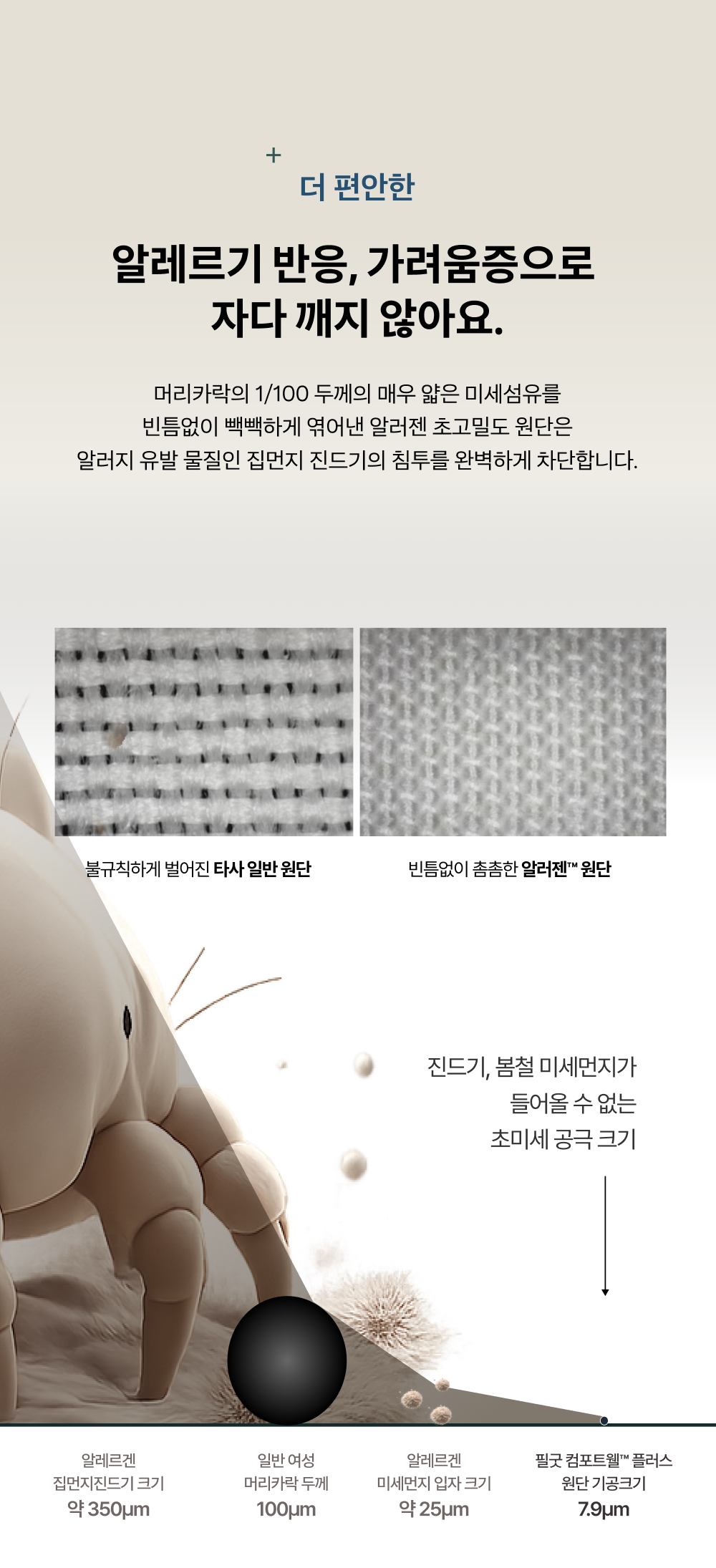 필굿 사계절 알러지케어 담요